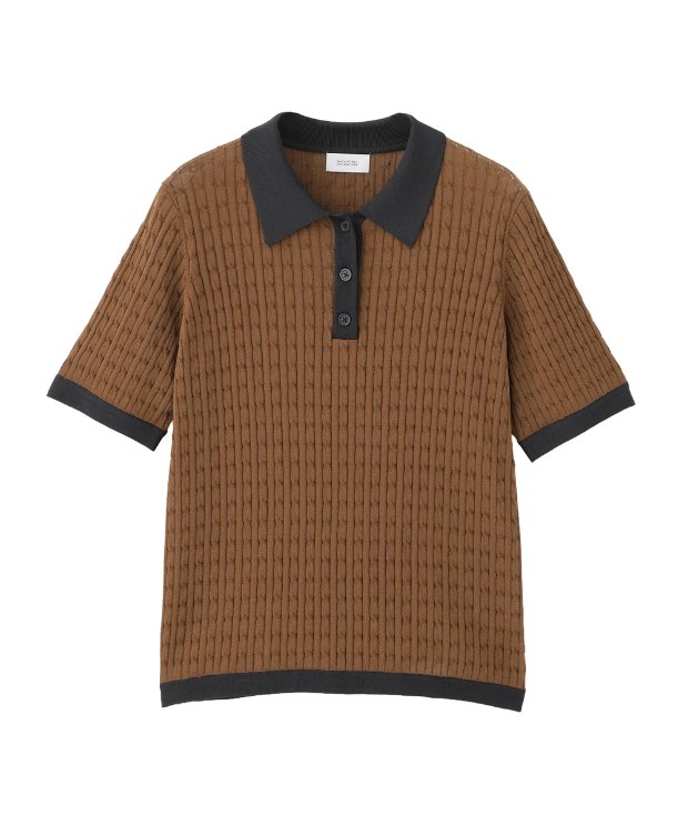MACKINTOSH PHILOSOPHY シアーミニケーブルポロニット