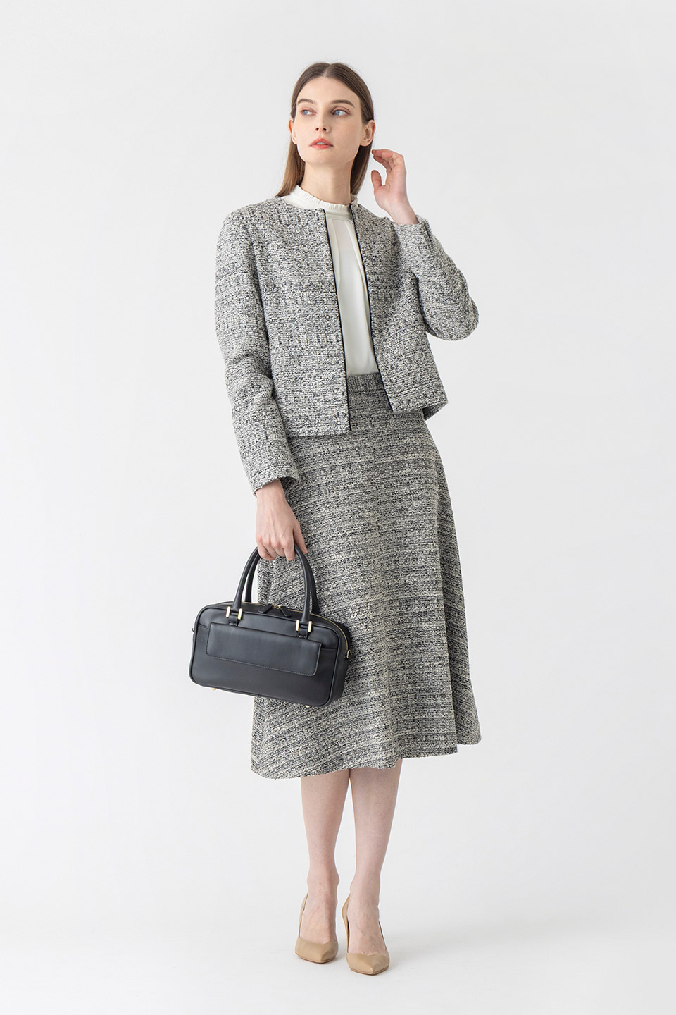 尾州ツイードアイテム着用画像