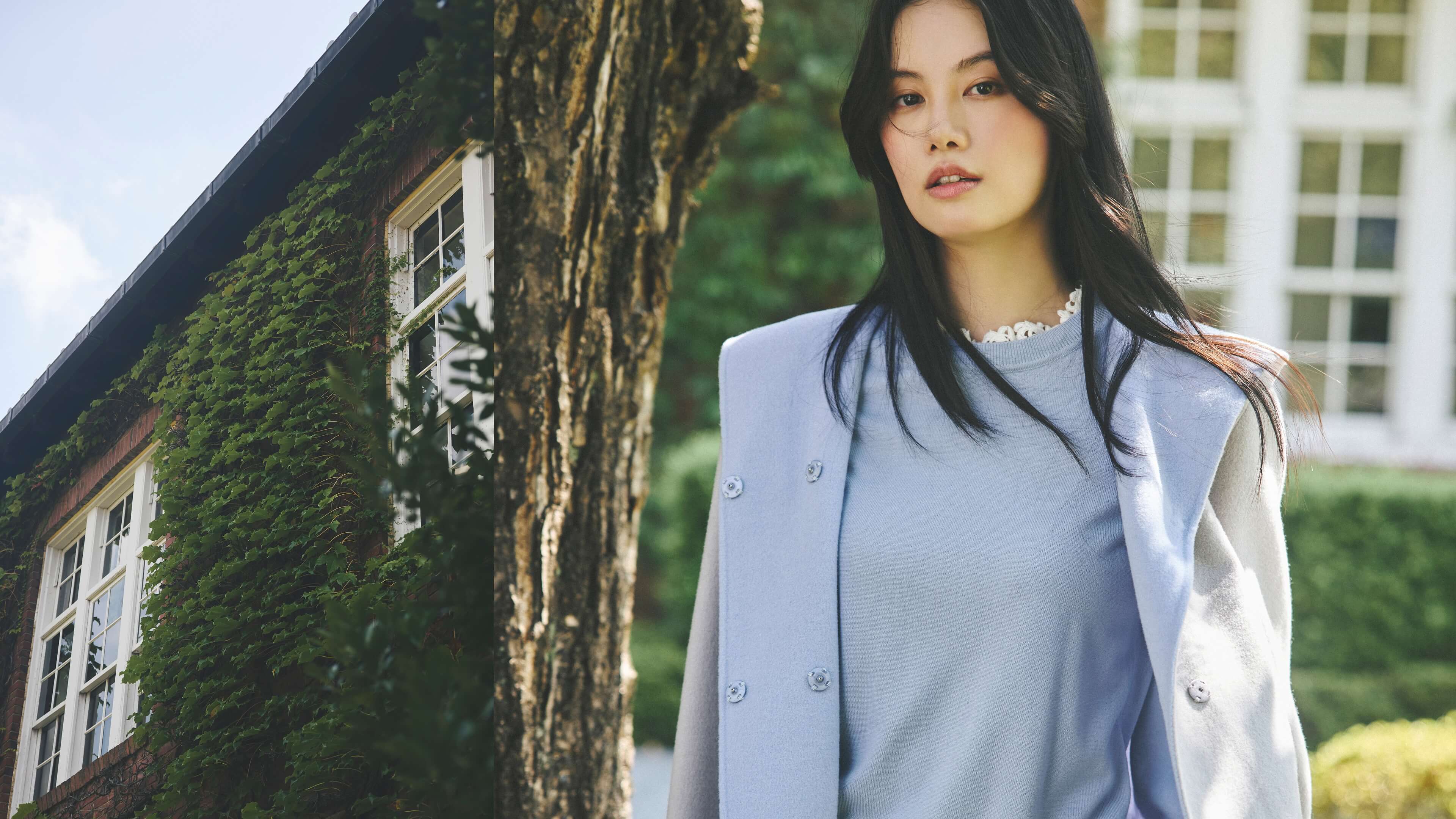 コート姿の女性