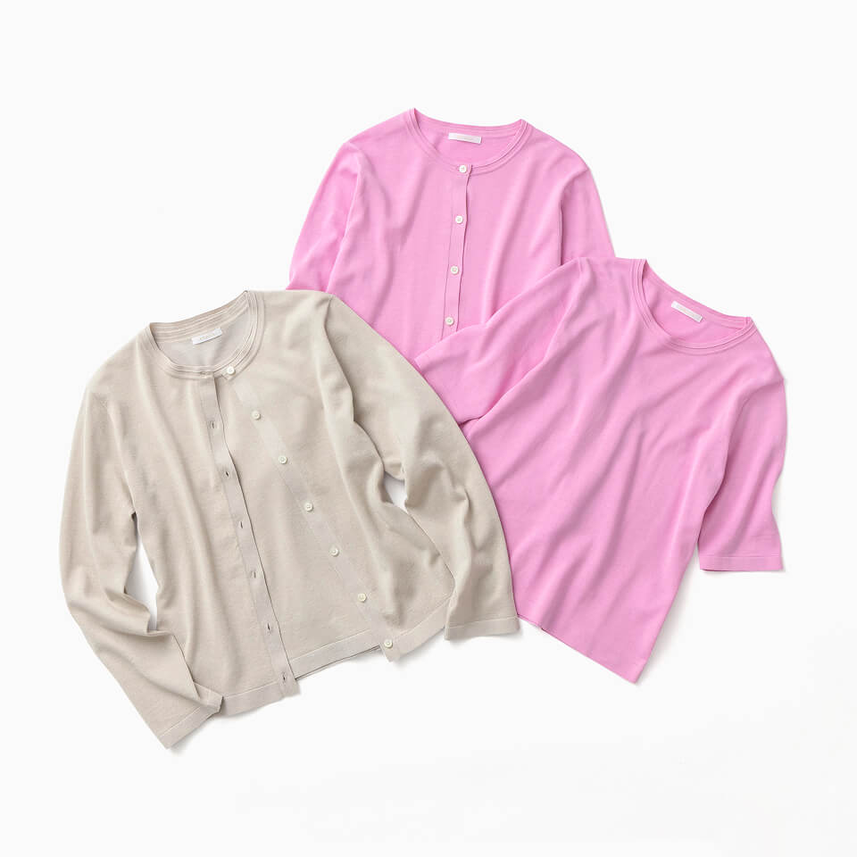 クルーネックカーディガン・クルーネックプルオーバー商品画像