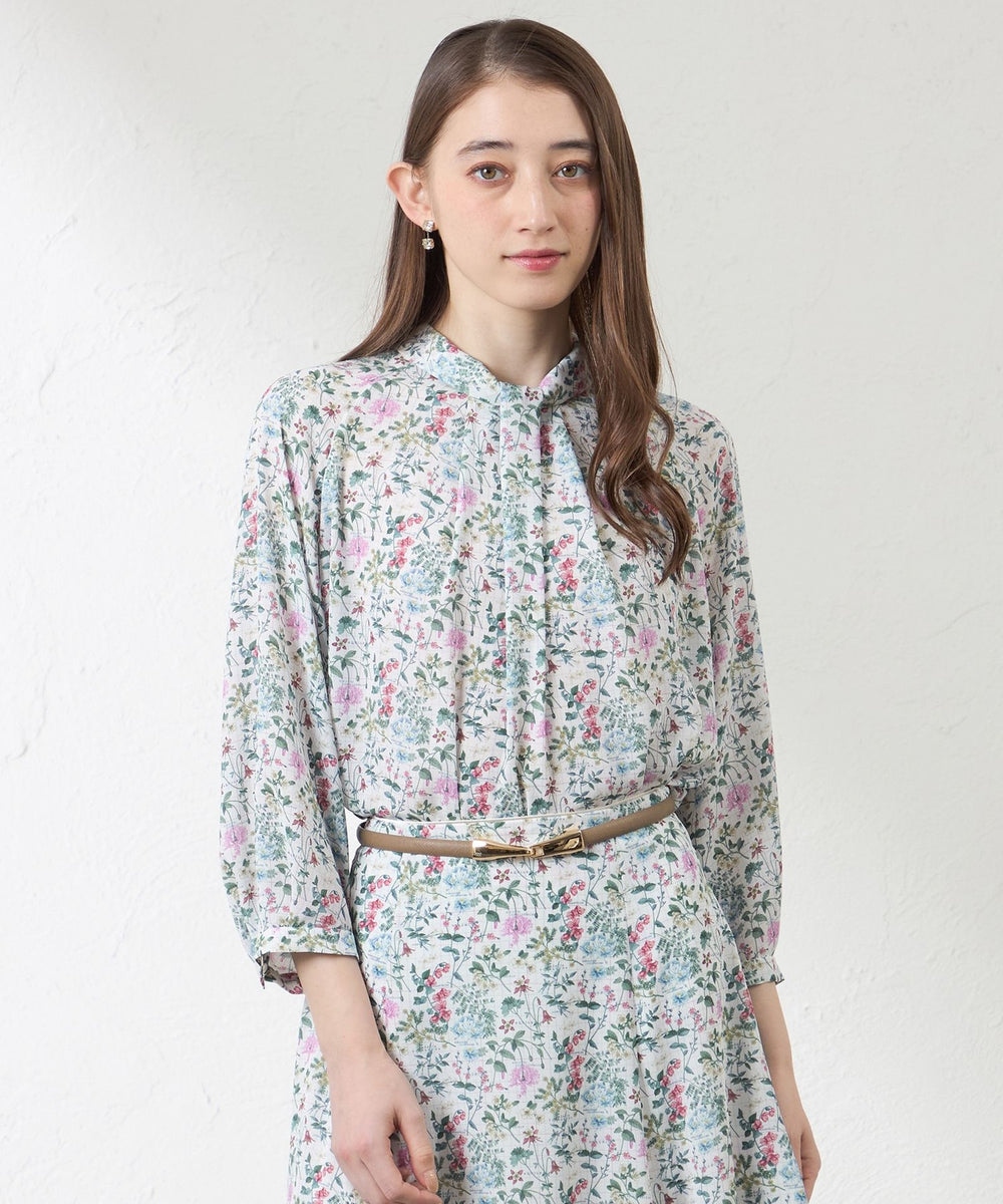 【LIBERTY】BOTANIST'S JOURNEY タックブラウス