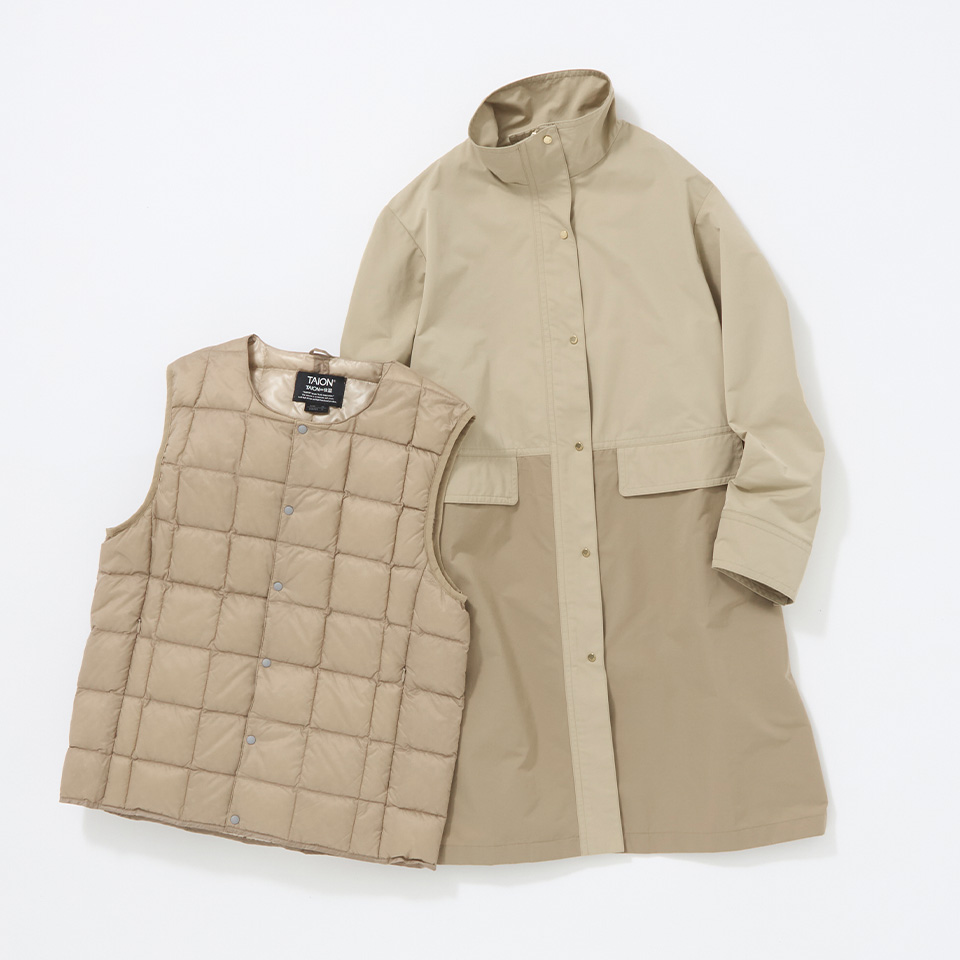 ウィングカラーコート