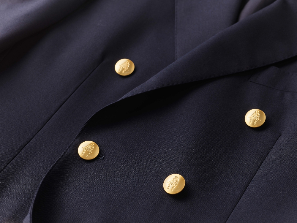 美品 Paul Stuart 紺ブレ ダブル 金ボタン 三陽商会 A5 Gentlemen's wardrobe #4 Navy Blazer｜Paul Stuart(ポール