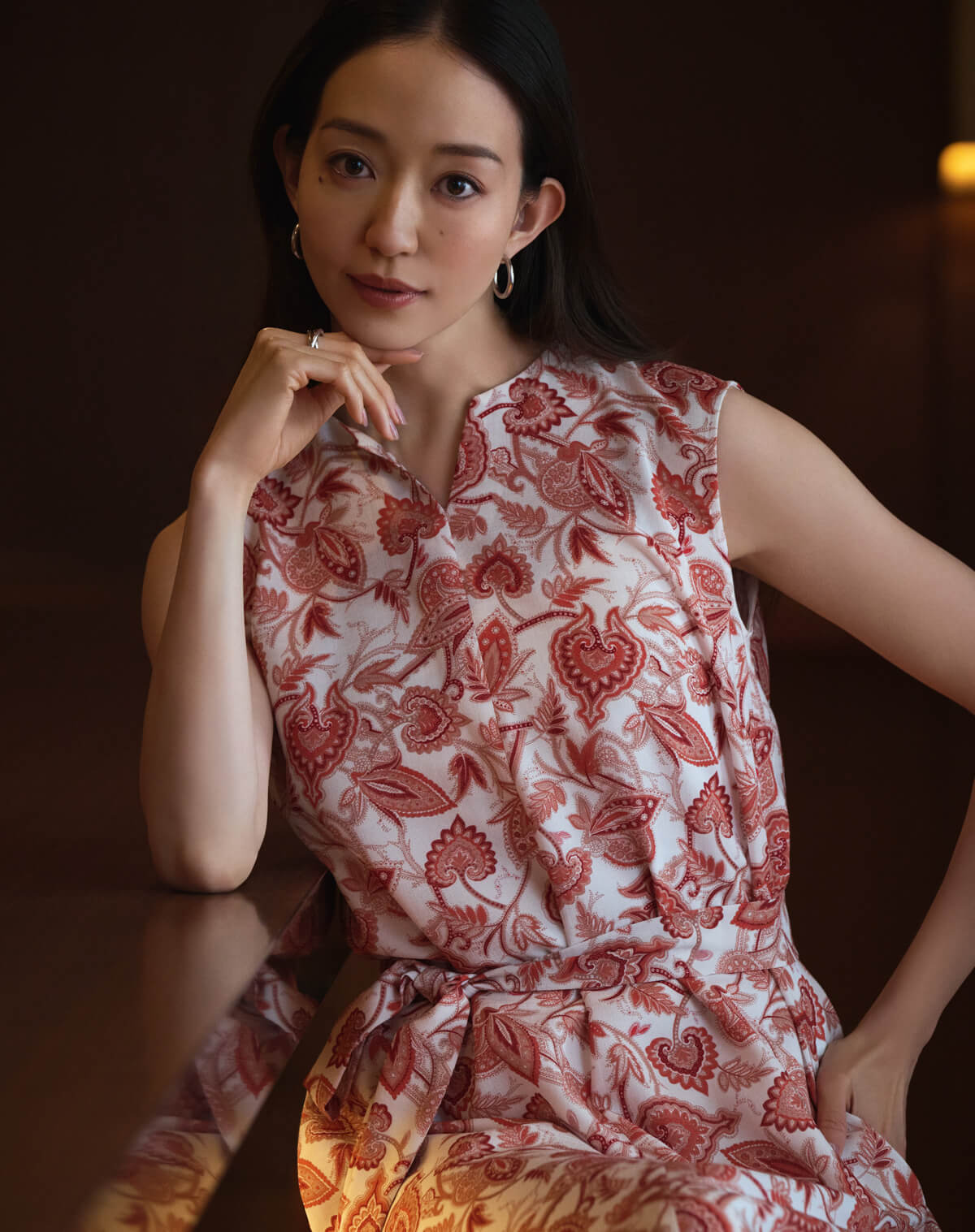 PAISLEY PRINT DRESS