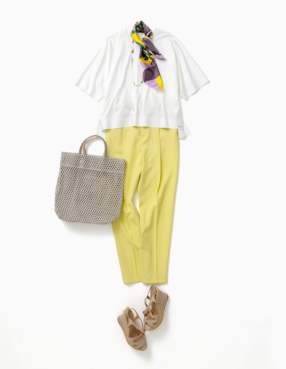 【DRESOPHY】シルキースムースカットソー Styling
