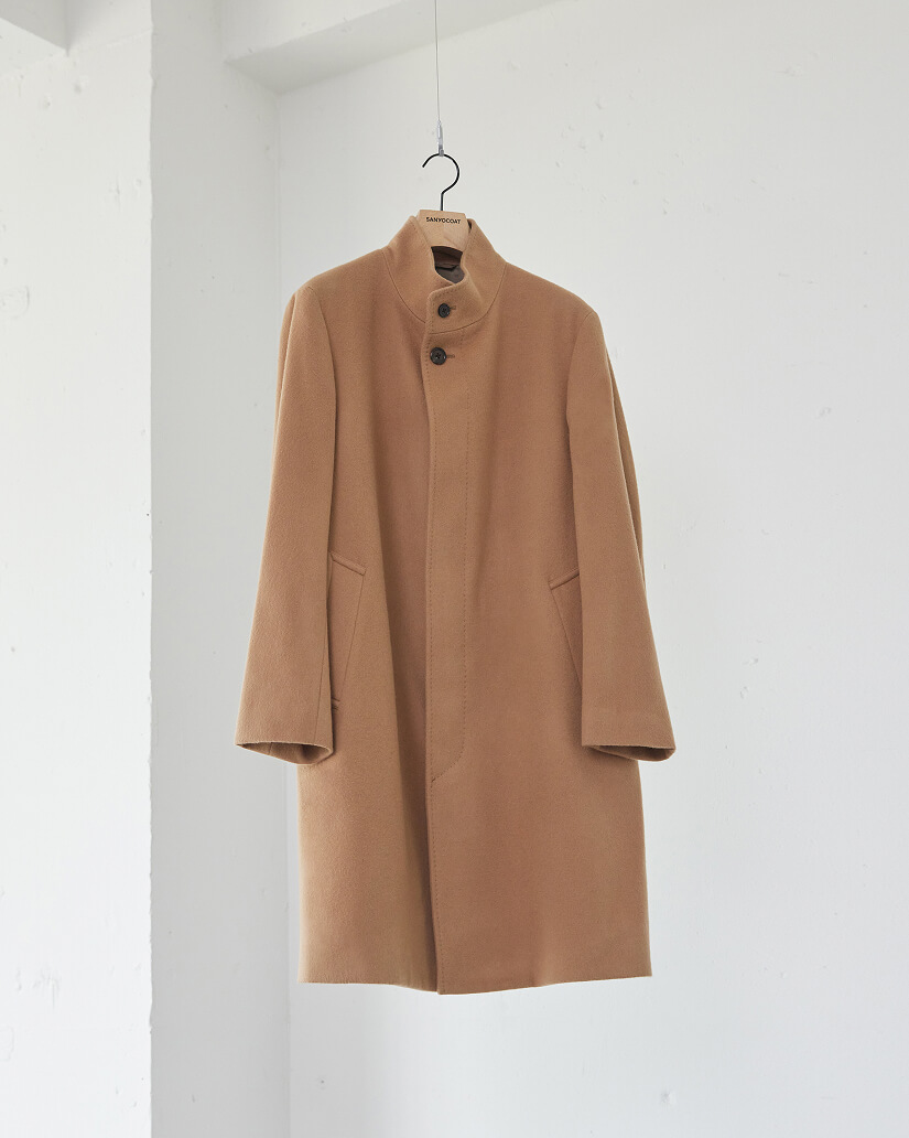 RAIN WOOL スタンドカラーコート