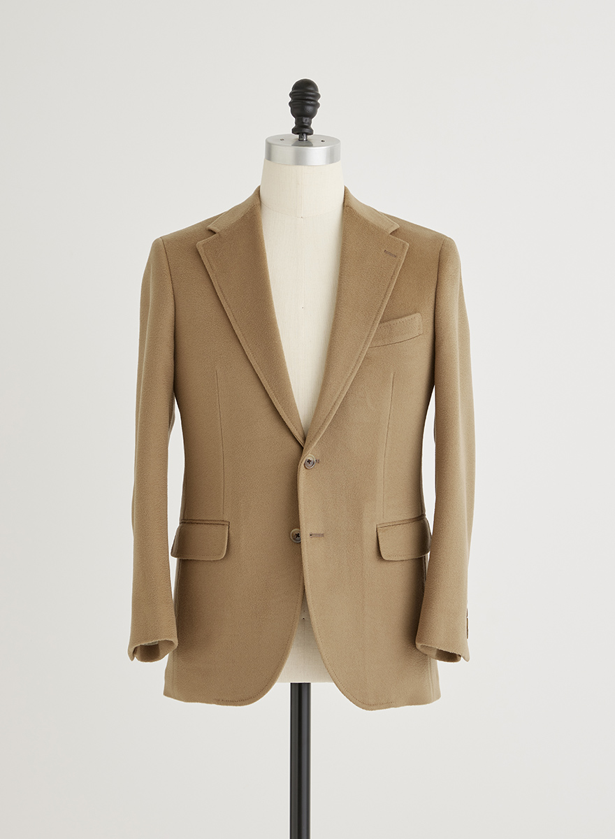 ウールカシミヤジベリンジャケットの着用イメージ