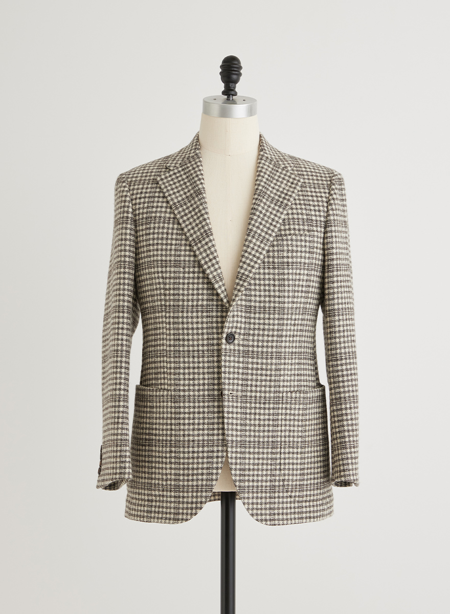 無染色ツイードジャケットの着用イメージ