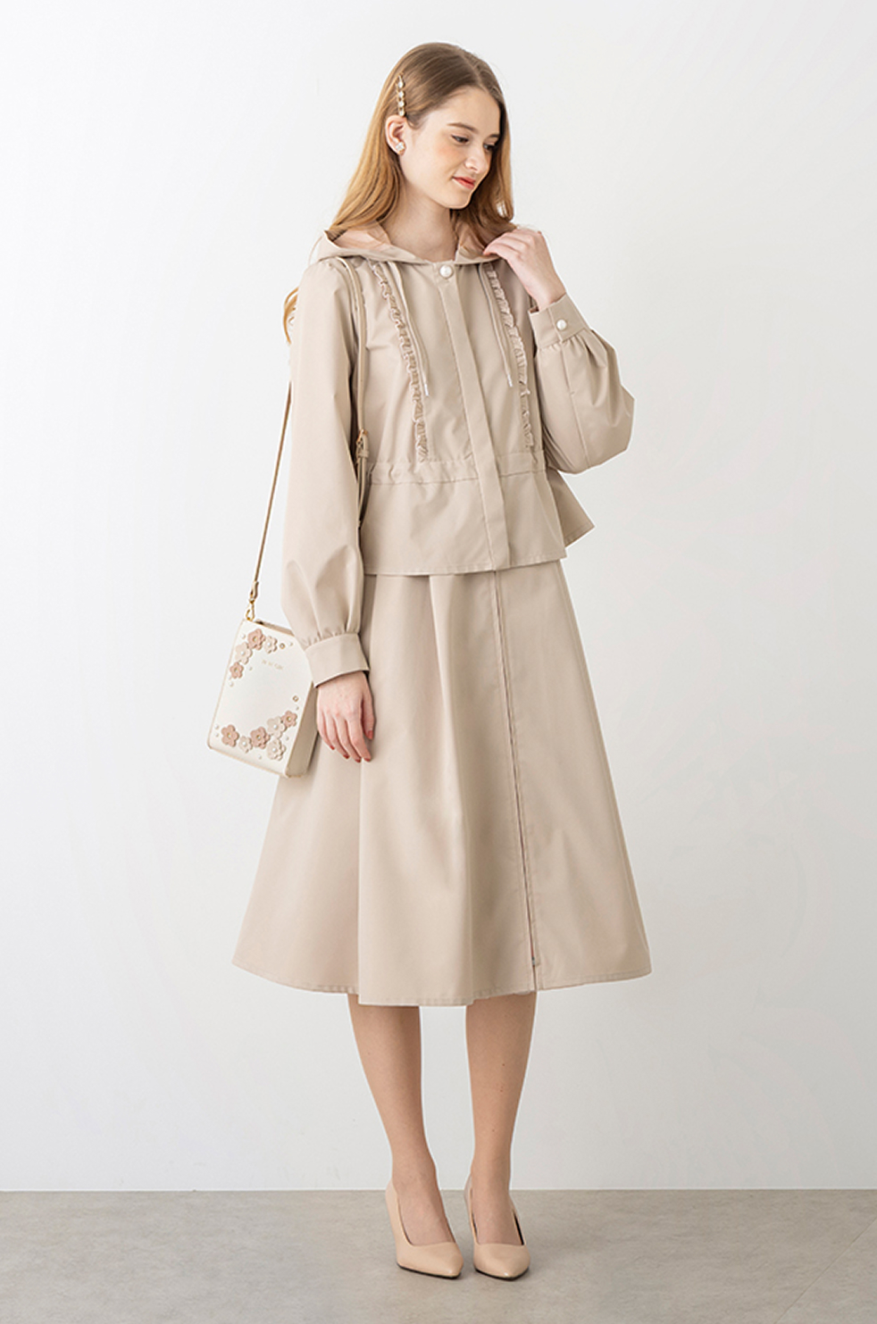 Bicolor Bonded Multi Way Coatコーディネート画像