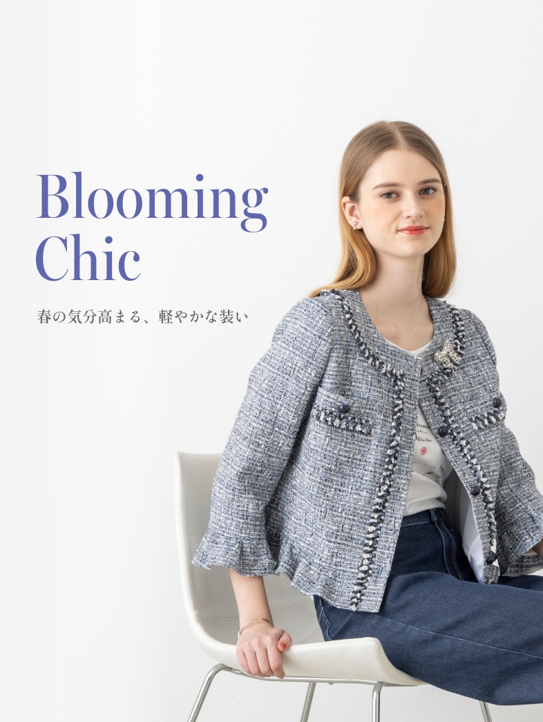 TO BE CHICトゥービーシック 花モチーフ 綿・レーヨンアンサンブル TO BE CHICトゥービーシック 花モチーフ 綿・レーヨンアンサンブル