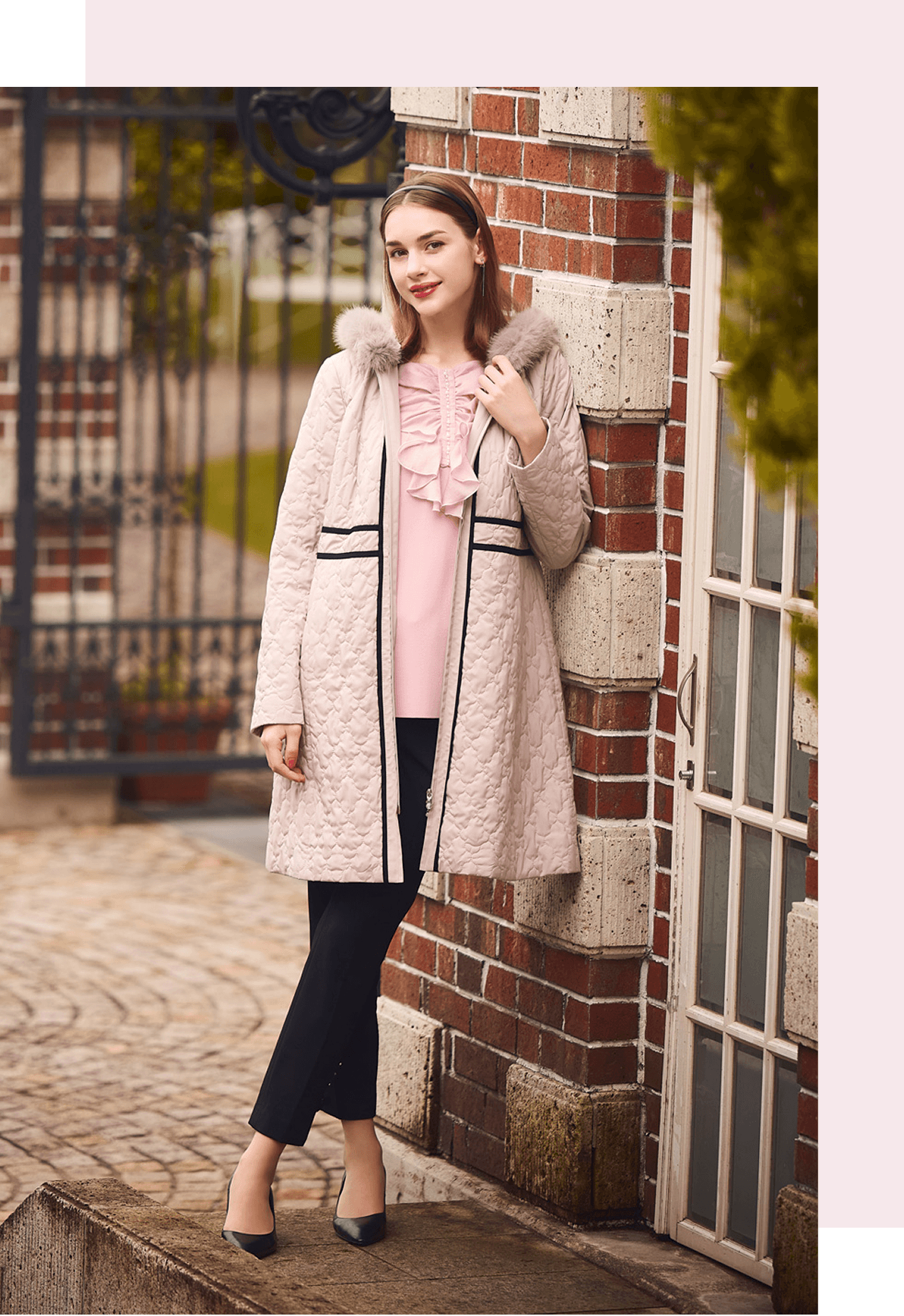 Style 06 Scallop Quilted Coat