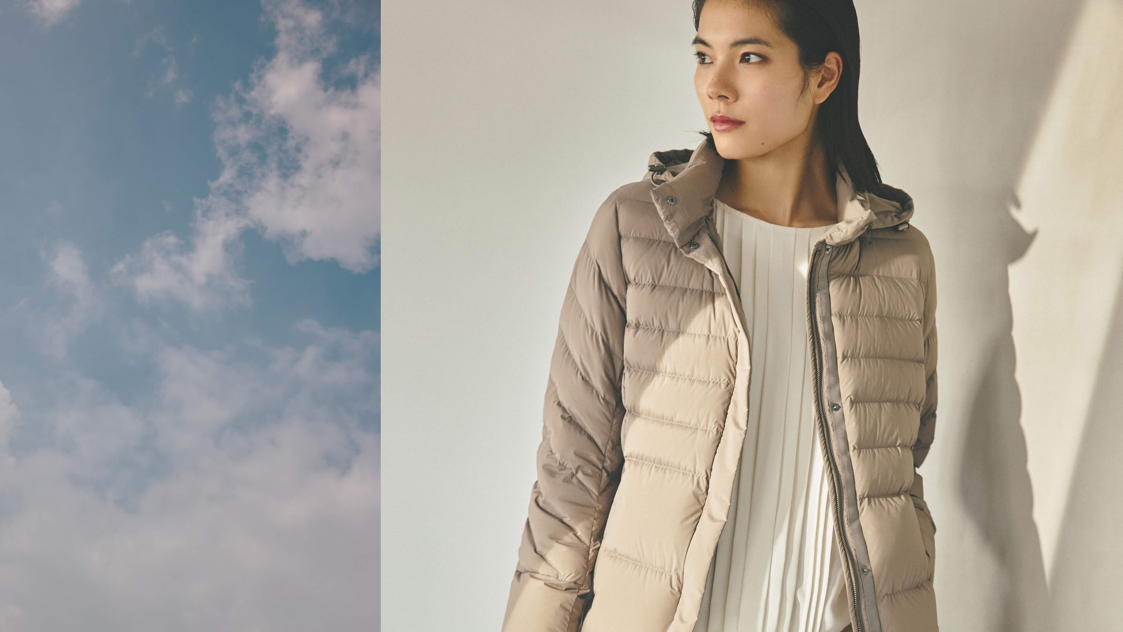 コート姿の女性