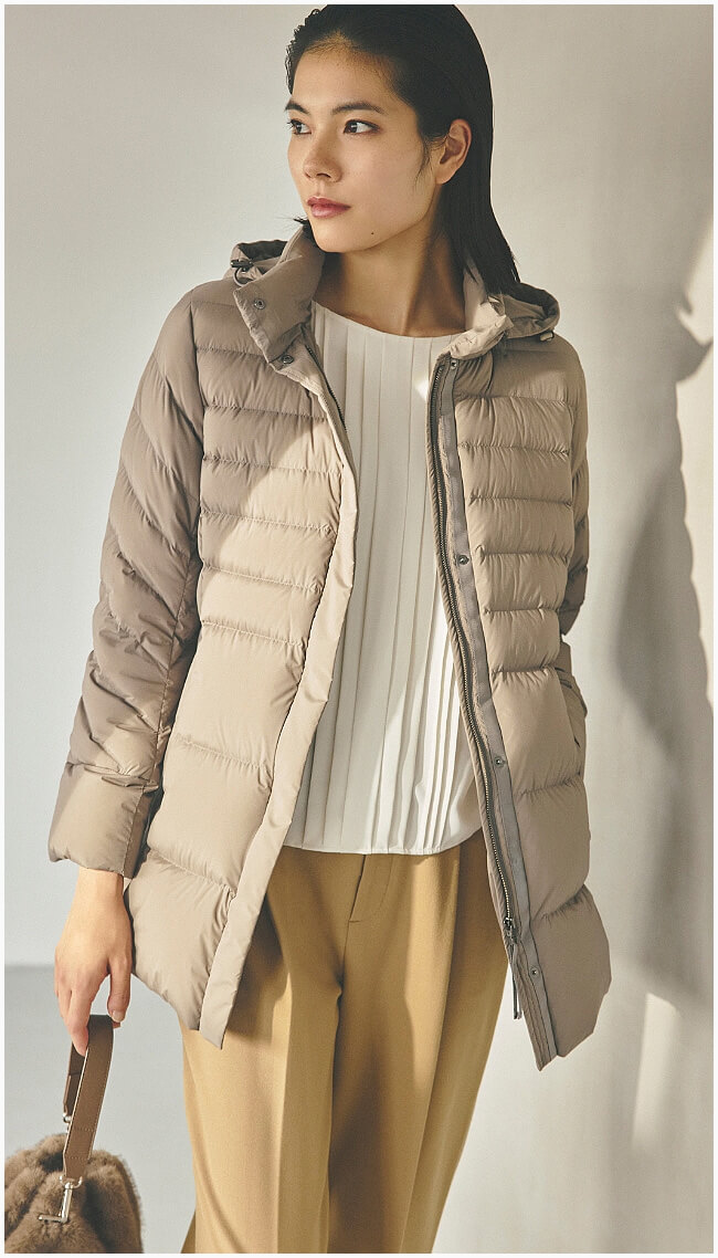 コート姿の女性